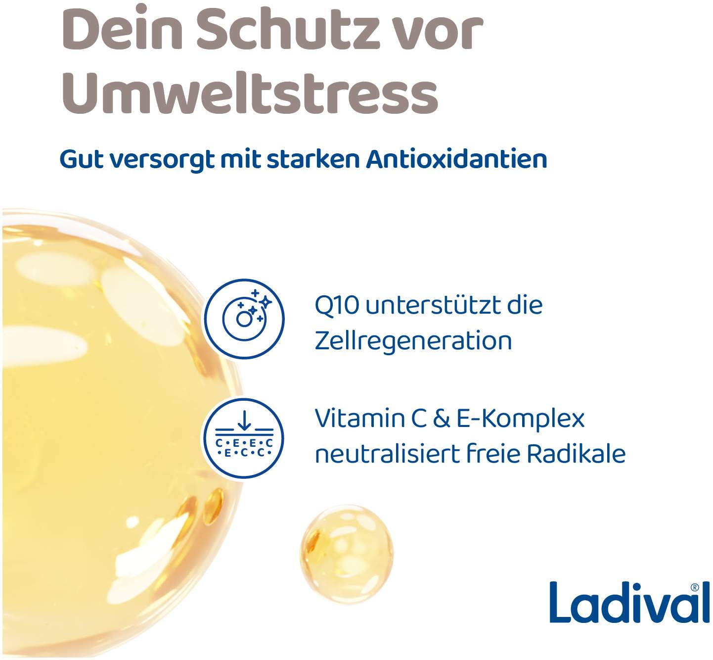 Ladival Antioxidativ Sonnenschutz Creme Gesicht LSF 50 + 50 ml