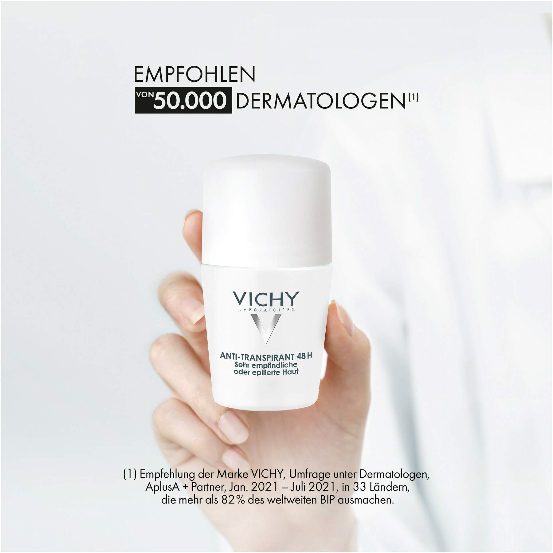 Vichy Deo Roll On Sensitiv Anti Transpirant 48h Doppelpack 2 x 50 ml