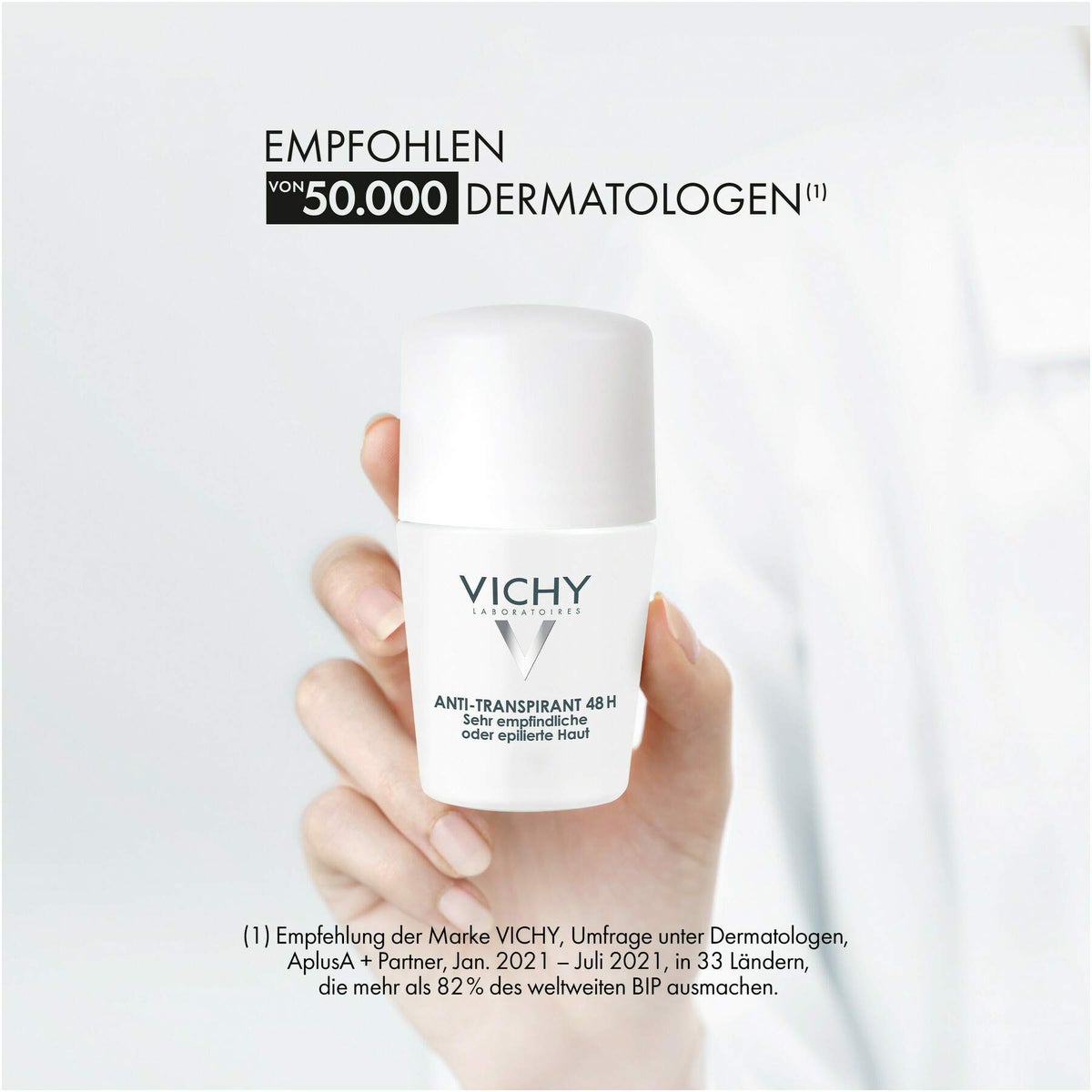 Vichy Deo Roll On Sensitiv Anti Transpirant 48h Doppelpack 2 x 50 ml