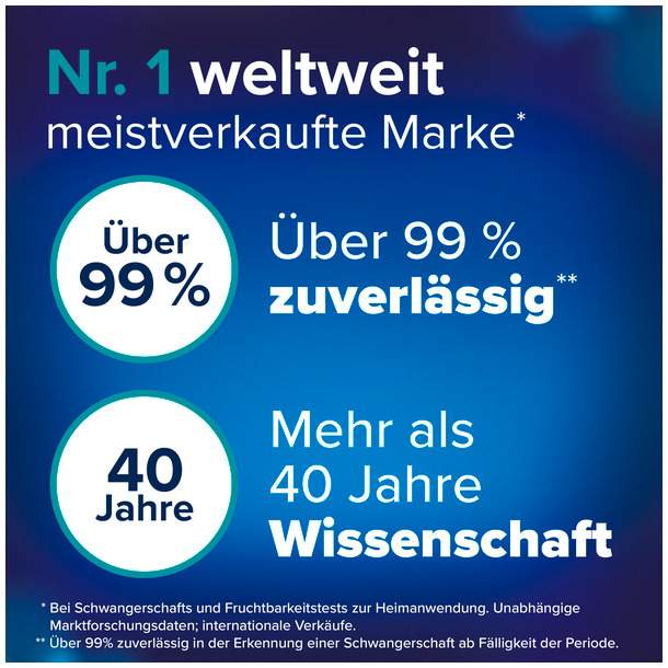 Clearblue Schwangerschaftstest schnelle Erkennung 3 Tests