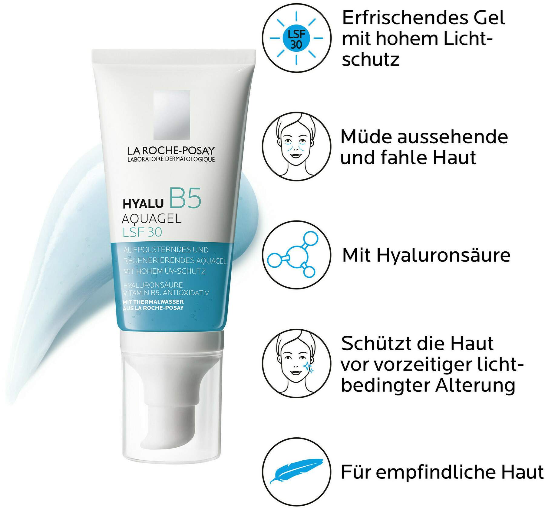 La Roche Posay Hyalu B5 Aquagel LSF 30 50 ml