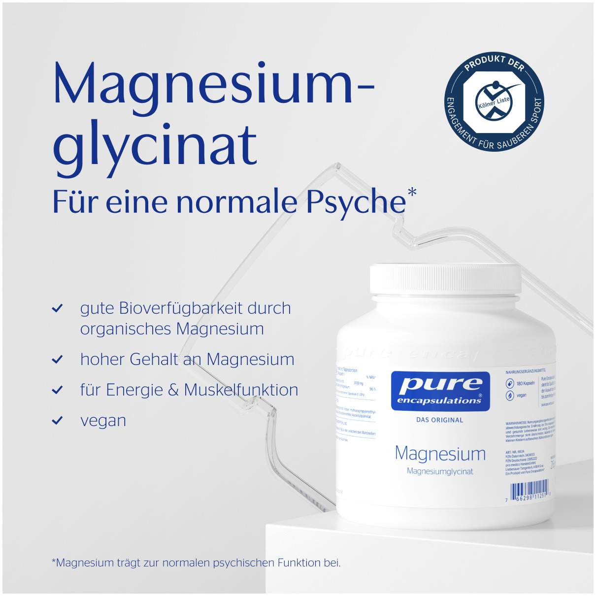 Pure Encapsulations Magnesiumglycinat 180 Kapseln