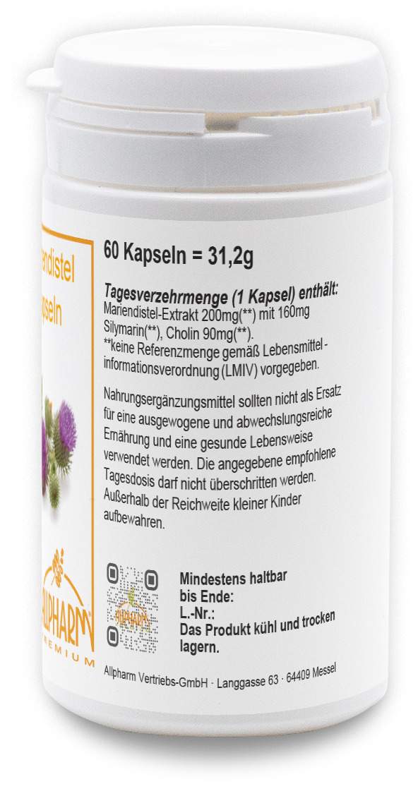 Mariendistel Leberschutz 60 Kapseln