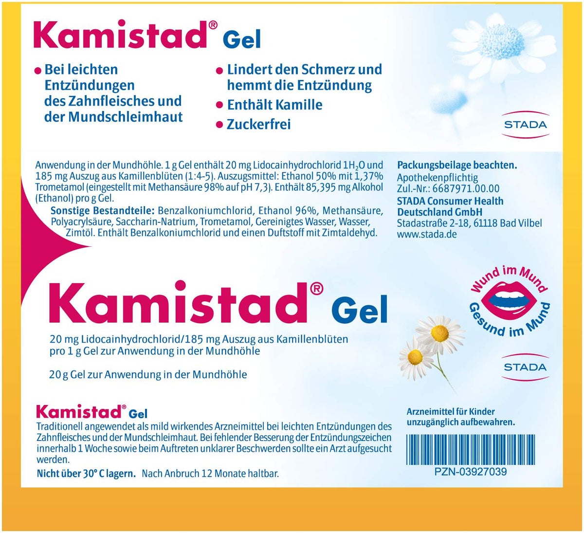 Kamistad Gel 20 g Gel