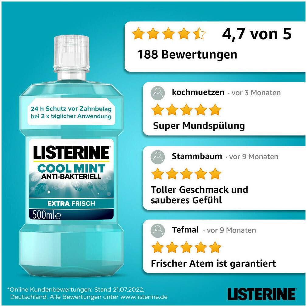 Listerine Cool Mint Mundspülung 500 ml