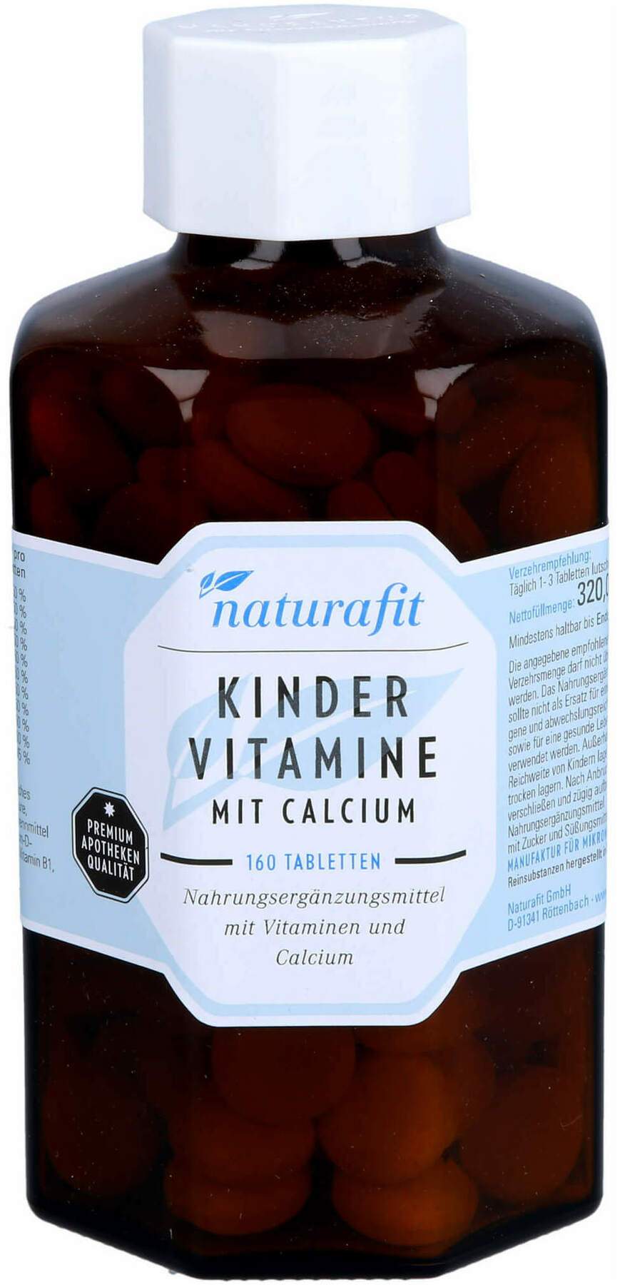Naturafit Kindervitamine M.Calcium Lutschtabletten 160 Stück