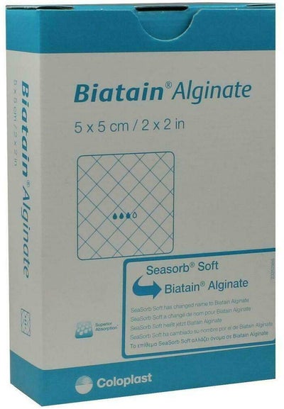 Biatain Alginate Kompressen 5 X 5 cm 10 Verbände