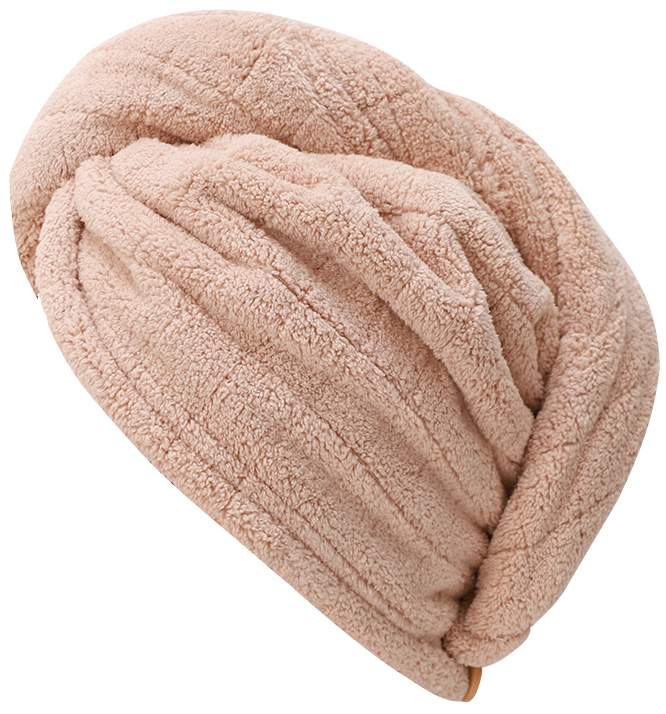 Haarturban aus Microfaser, beige 1 Stück