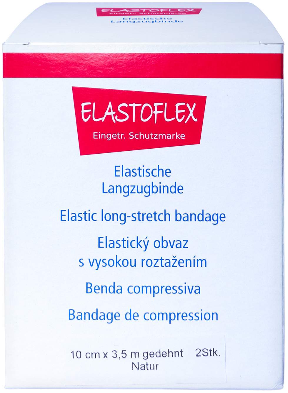 Elastoflex Langzugbinde 10 cm X 3,5 M Natur 2 Stück