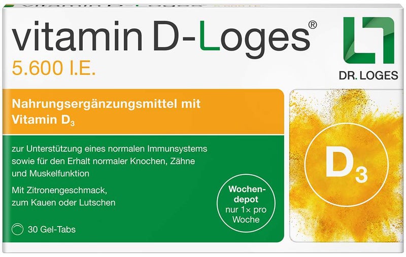 Vitamin D-Loges 5.600 I.E. 30 Kautabletten