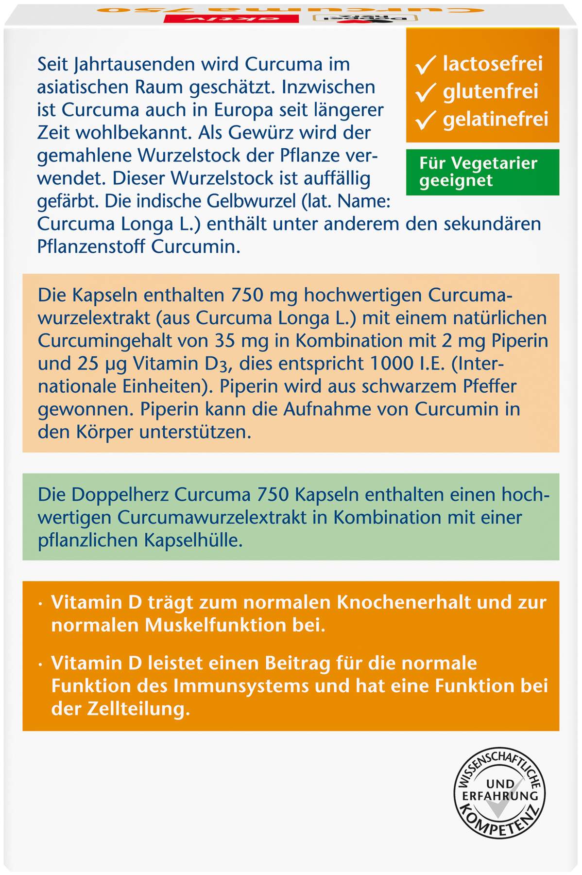 Doppelherz Aktiv Curcuma 750 30 Kapseln