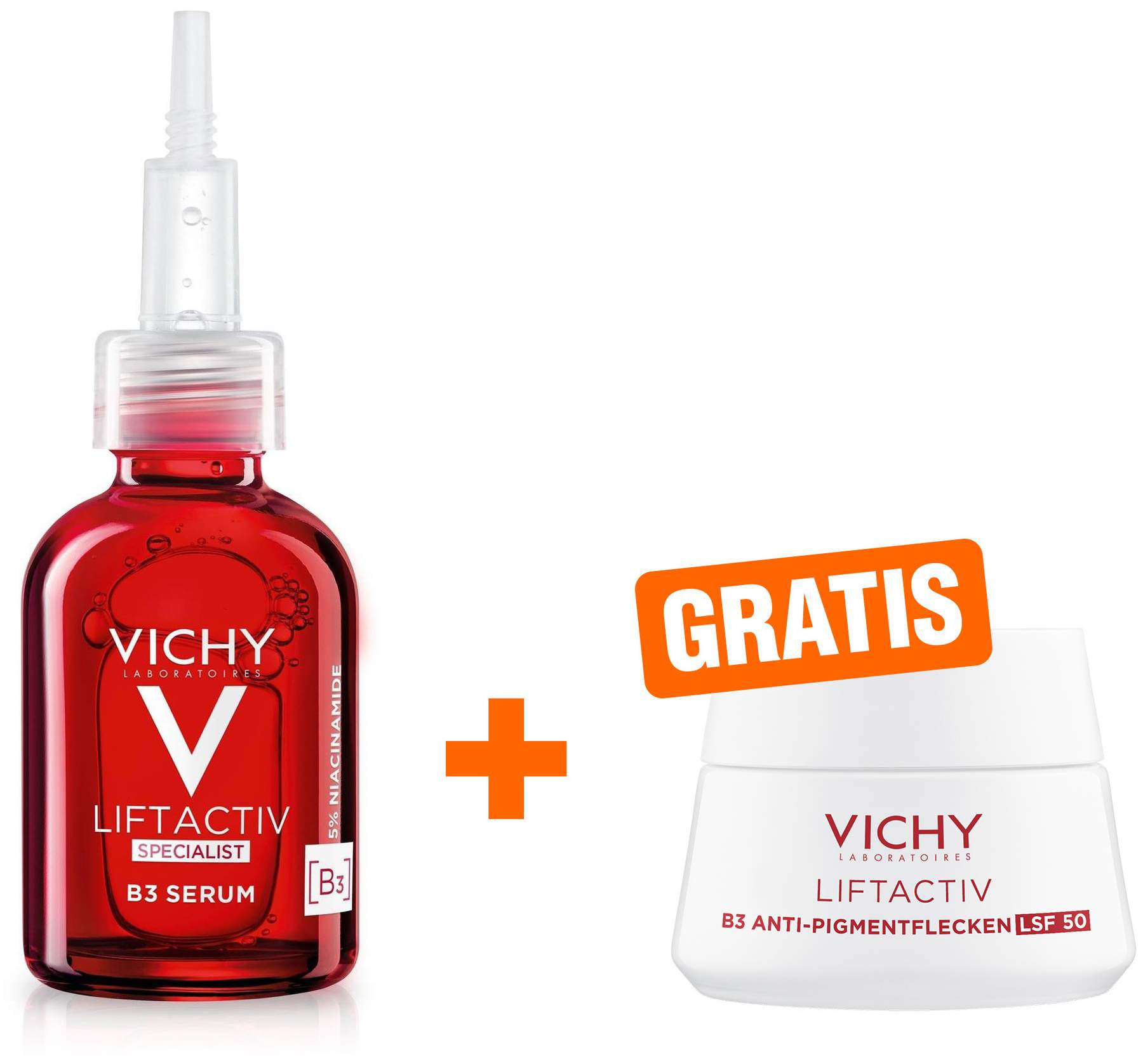 Vichy Liftactiv Specialist B3 Serum 30 ml + gratis B3 Anti Pigmentflecken LSF50 15 ml