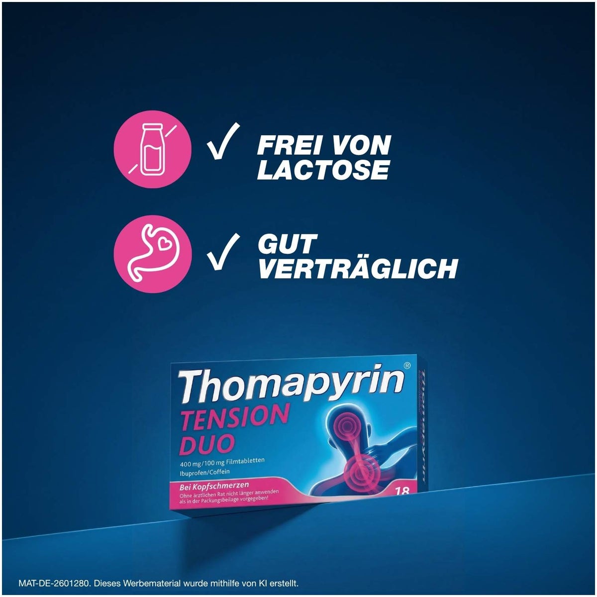 Thomapyrin Tension Duo 400 mg-100 mg 18 Filmtabletten