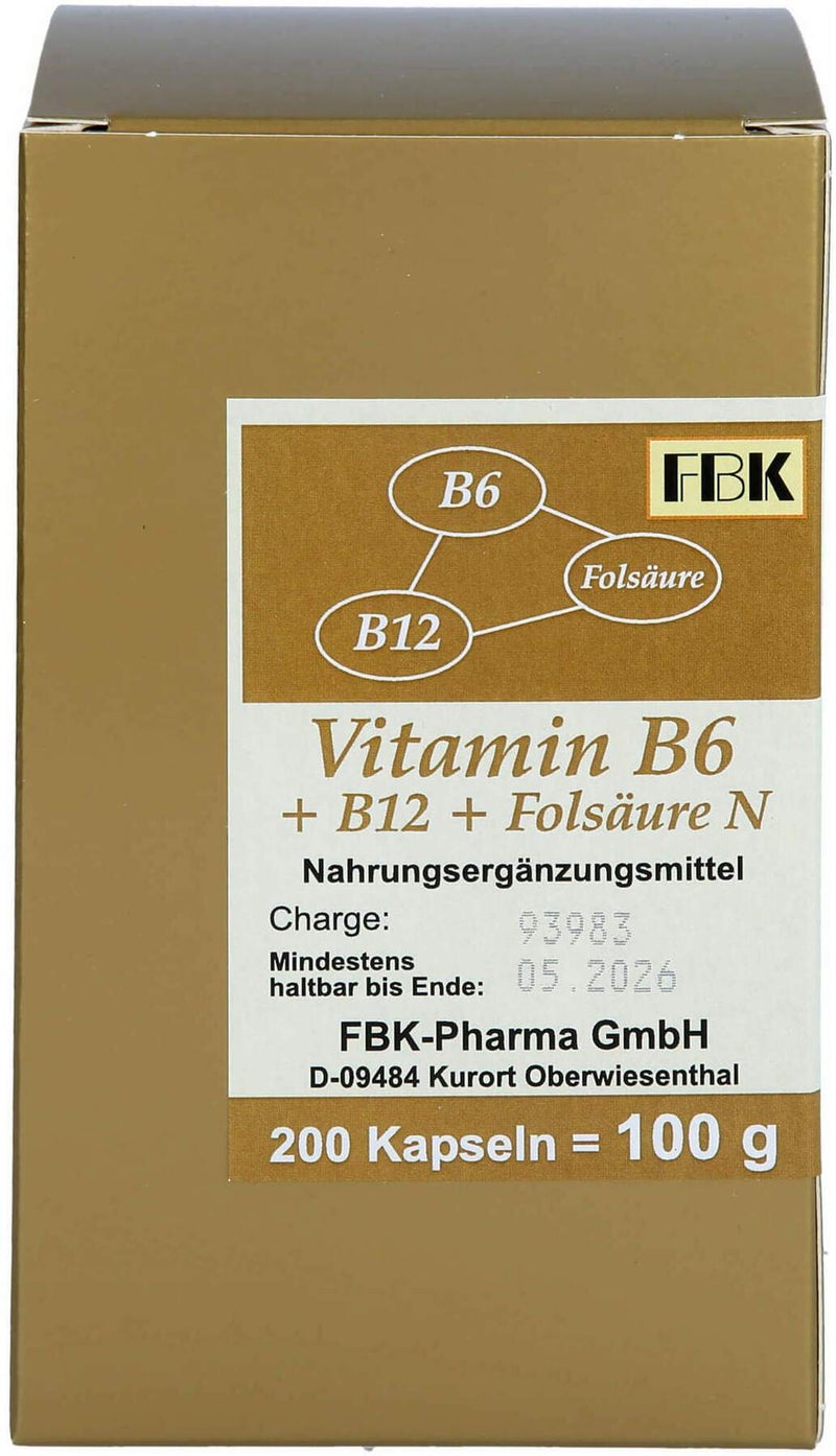 Vitamin B6+b12+folsäure N Kapseln