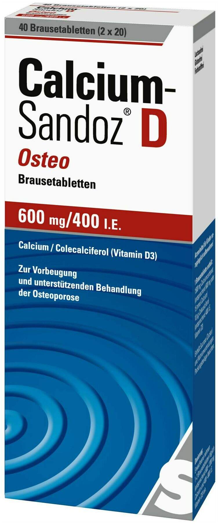 Calcium Sandoz D Osteo 40  Brausetabletten