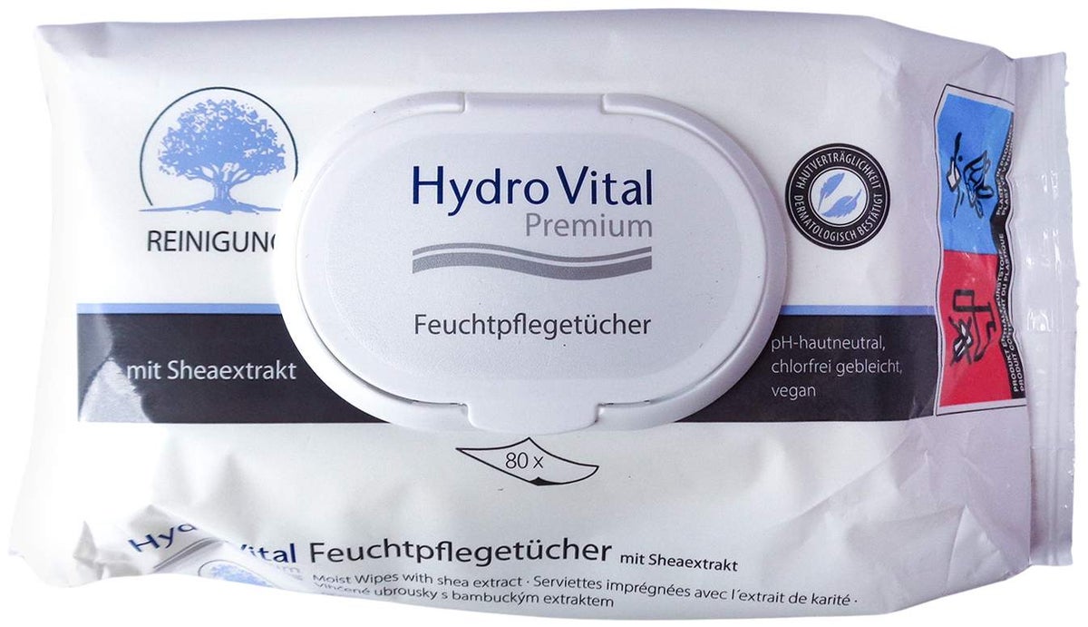 Hydrovital Premium Feuchtpflegetücher 80 Tücher