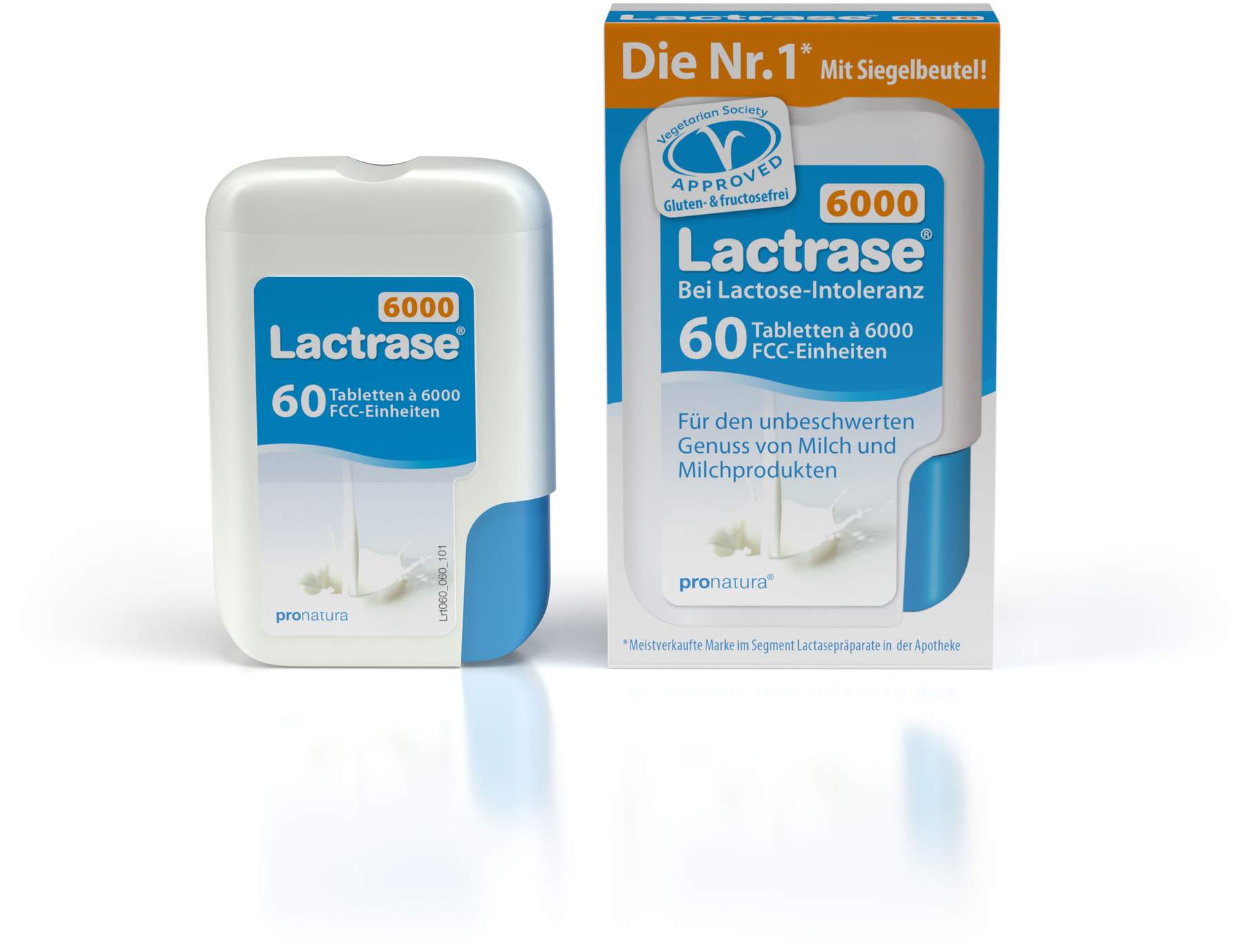 Lactrase 6.000 Fcc 60 Tabletten im Klickspender