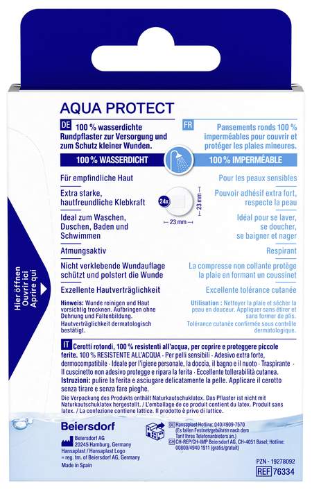 Hansaplast Aqua Protect Rundpflaster 24 Stück