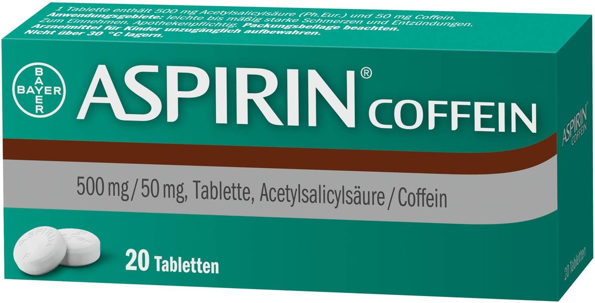 Aspirin Coffein 20 Tabletten
