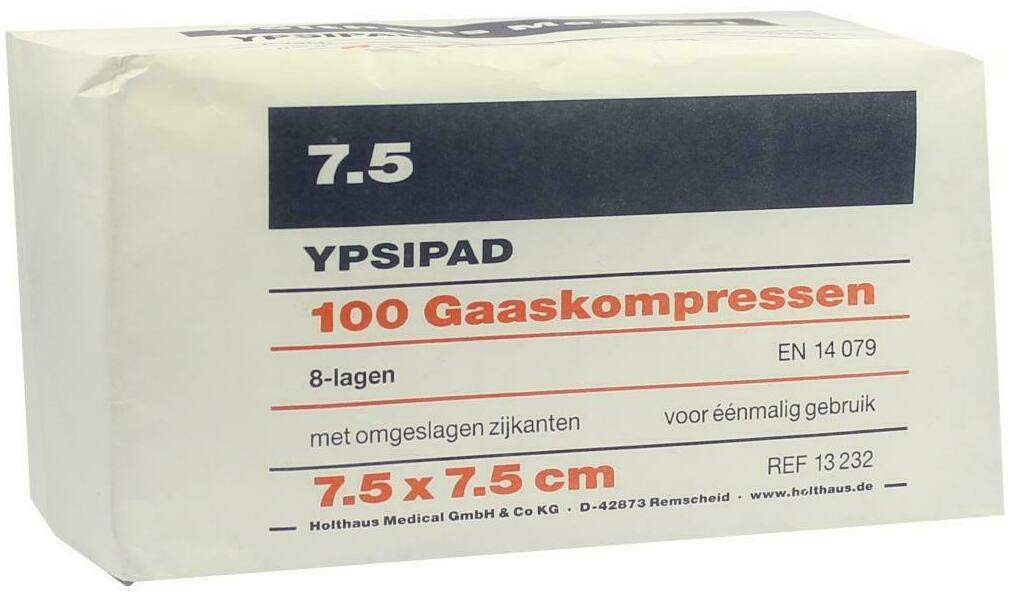 Mullkompressen Ypsipad 7,5x7,5cm 8-Fach Unsteril