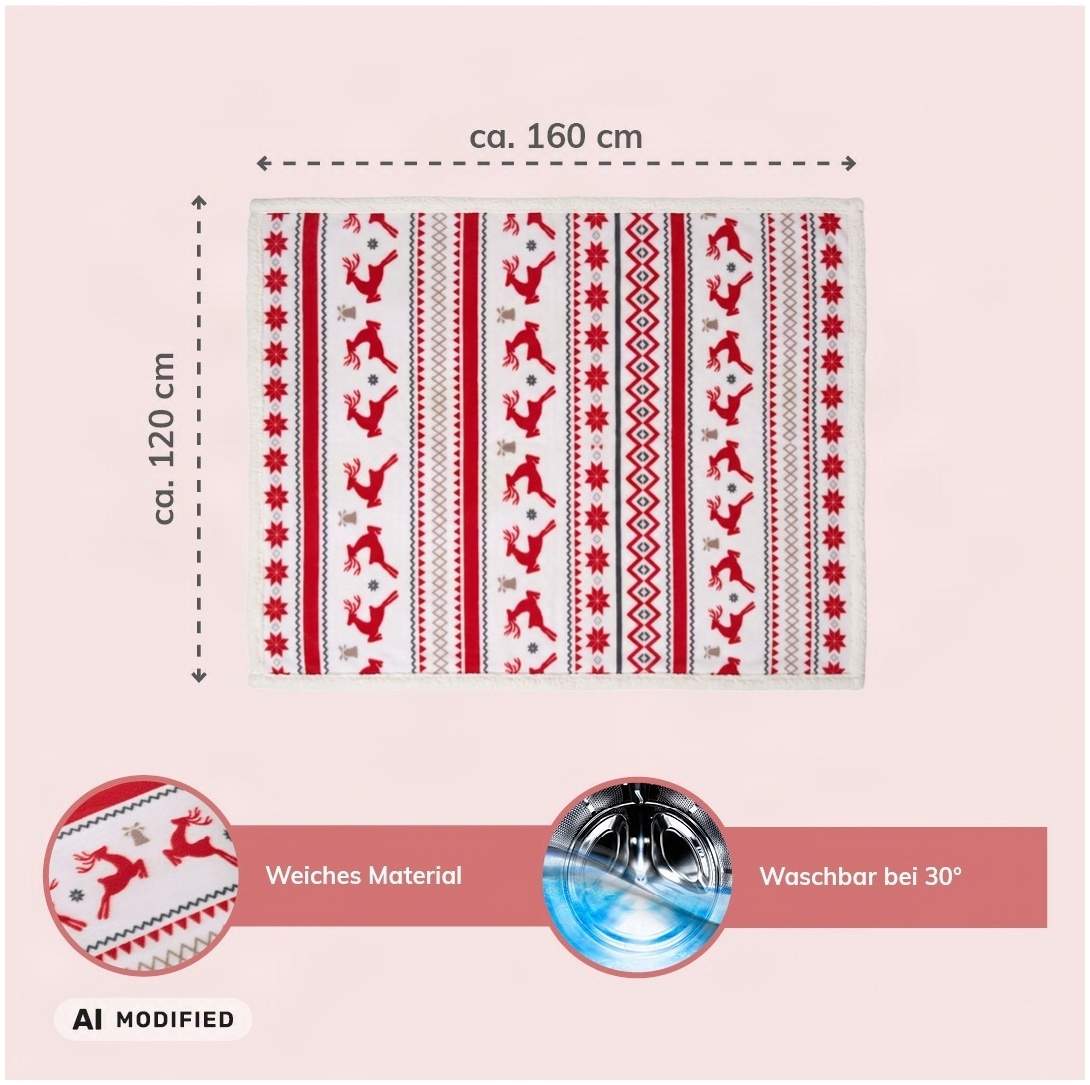 Kuscheldecke Winterzauber 120x160 cm