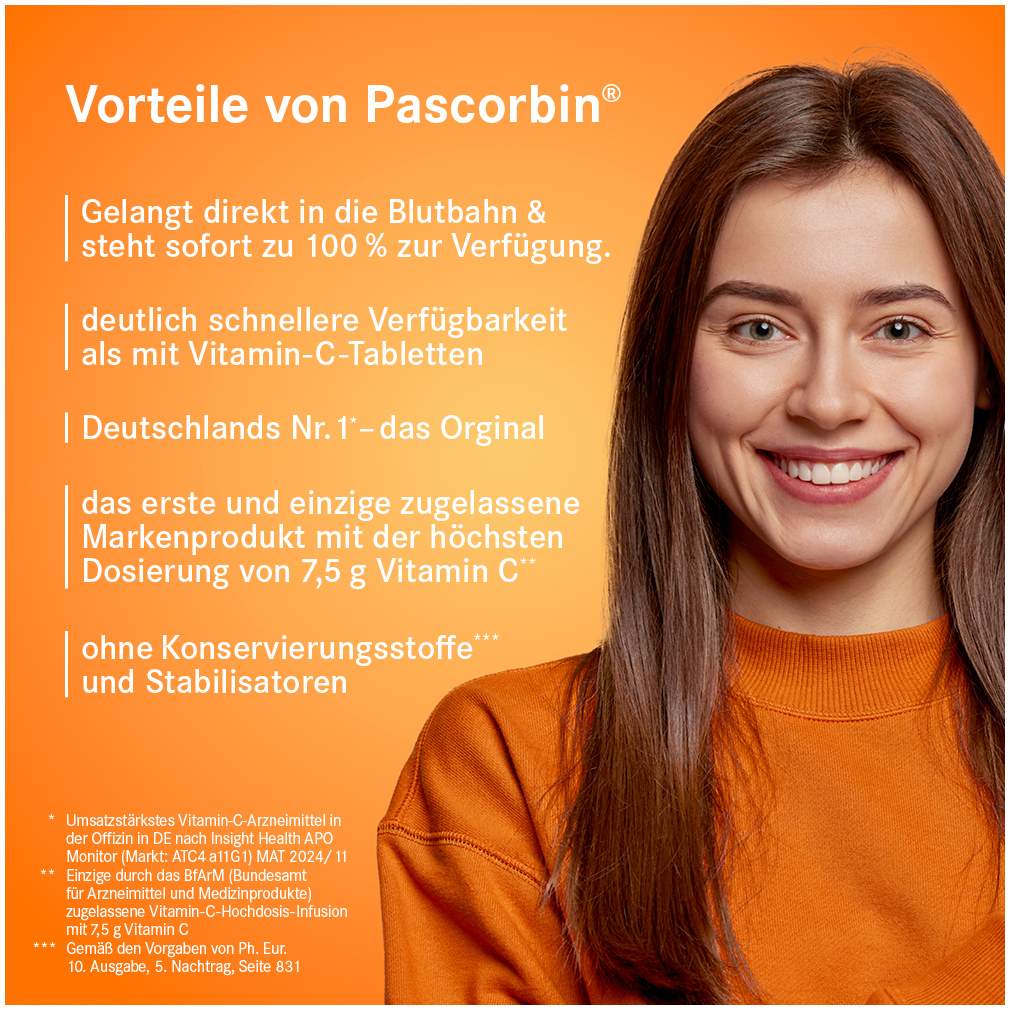 Pascorbin Injektionslösung Injektionsflasche 50 ml