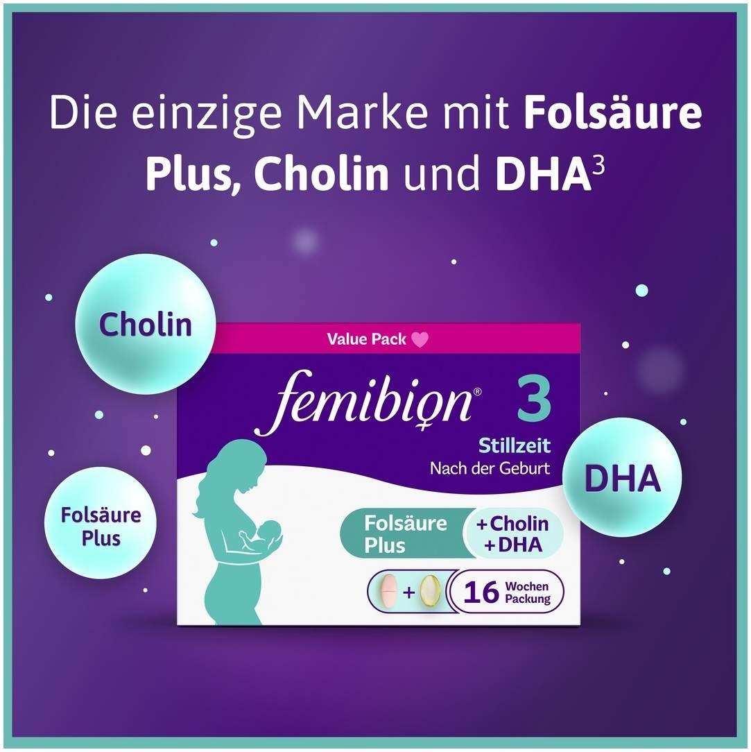 Femibion 3 Stillzeit 56 Tabletten und 56 Kapseln Kombipackung
