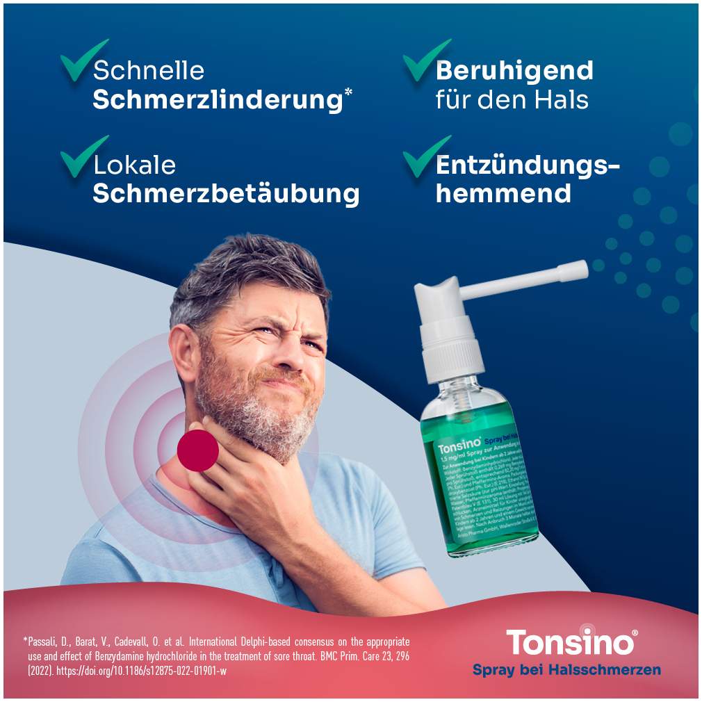 Tonsino Spray bei Halsschmerzen 30 ml