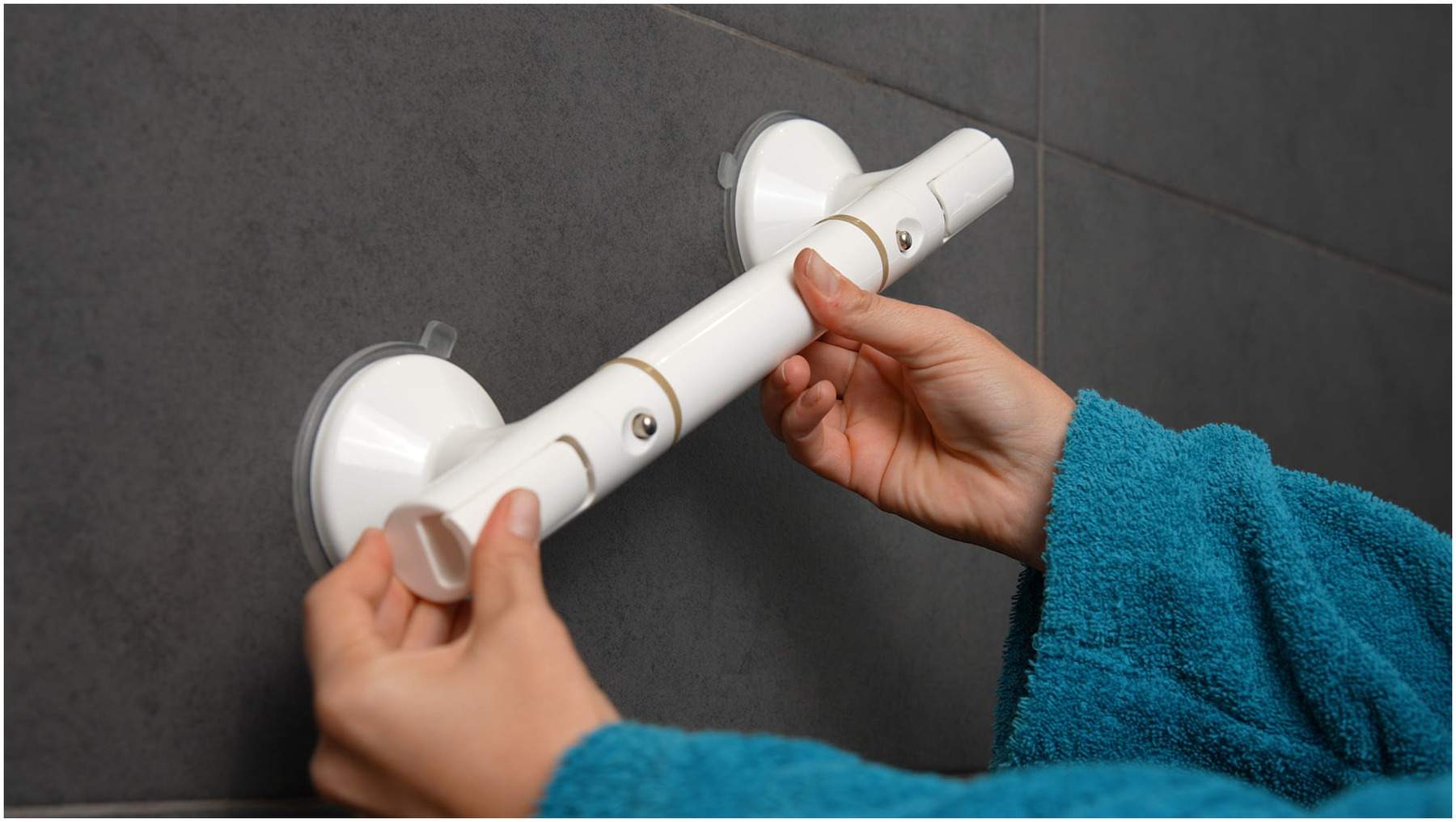Wellys Nachtleuchtender Haltegriff mit Saugnäpfen 1 Stück