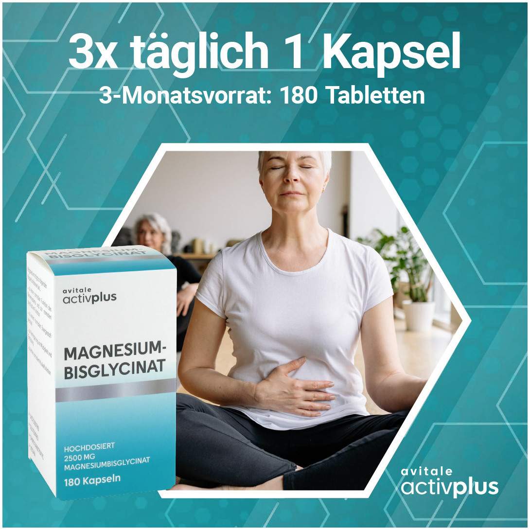 Activplus Magnesiumbisglycinat 300 mg 180 Kapseln