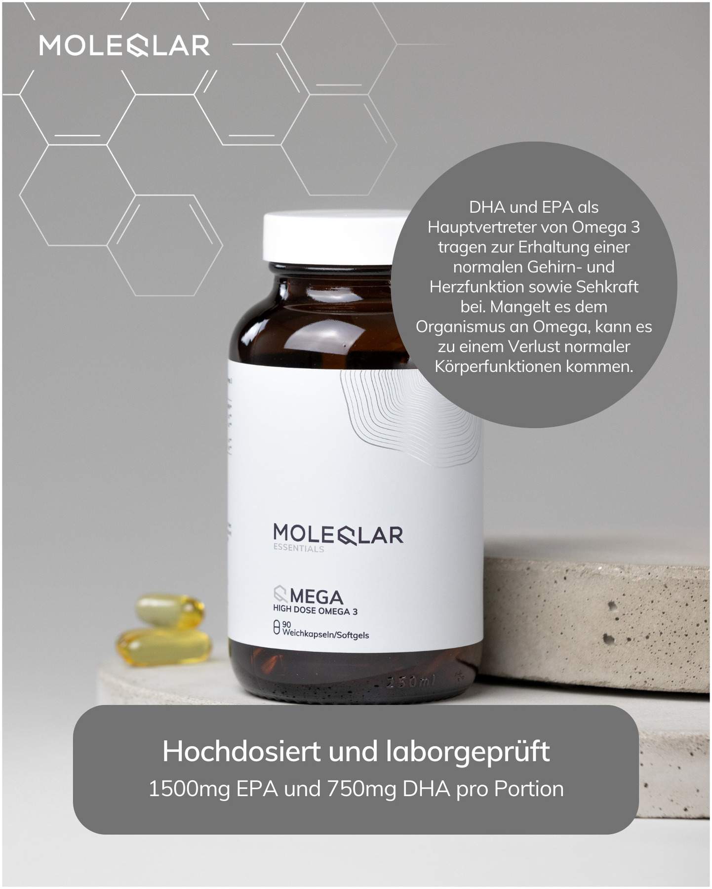 MoleQlar Qmega high Dose Omega-3 90 Kapseln