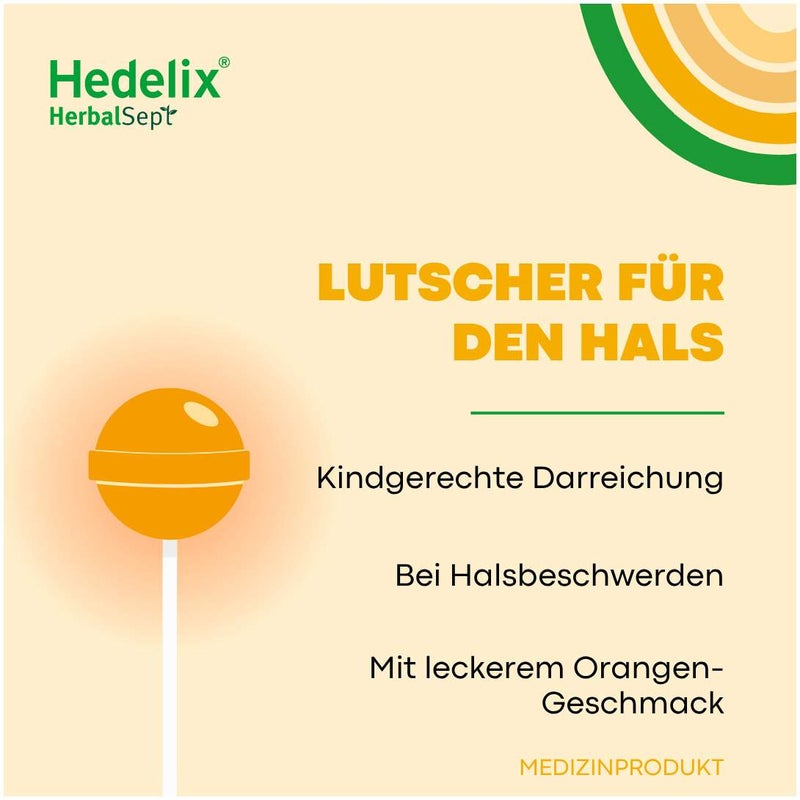 Hedelix HerbalSept Hals Lutscher Kids 6 Stück