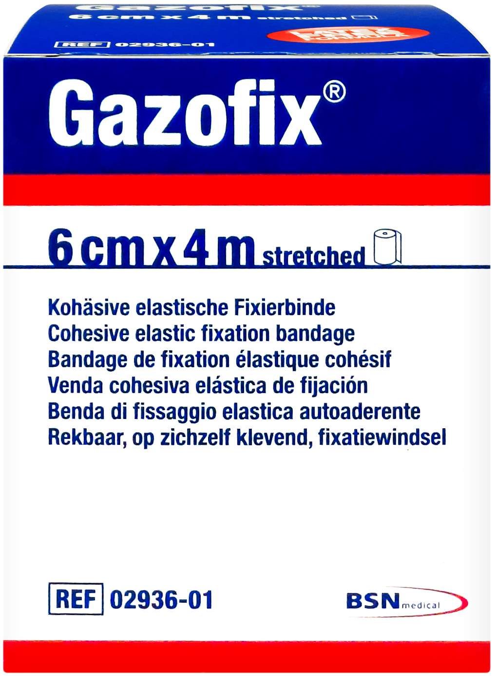 Gazofix Fixierbinde Kohäsiv 6 Cmx4 M