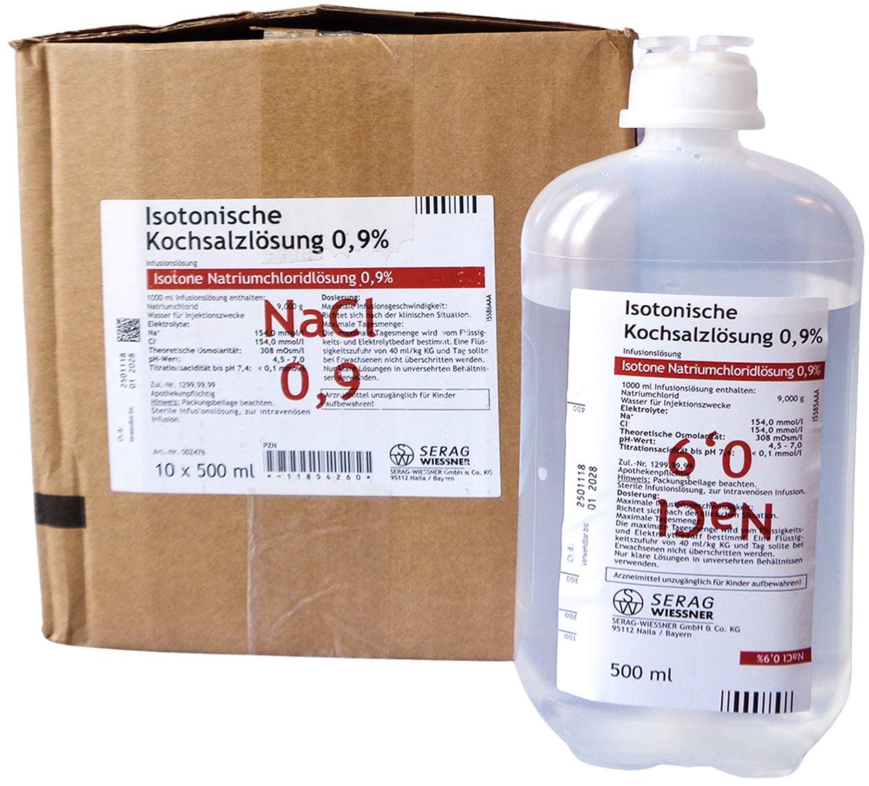 Isotonische Kochsalzlösung 0,9% Plastik Inf.-Ls