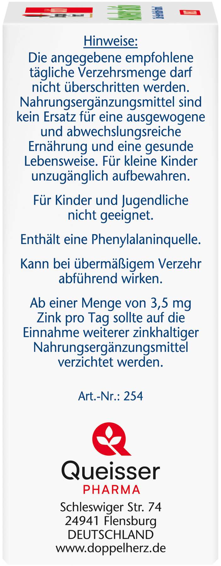 Doppelherz aktiv Abwehr Direct Zink und Selen Histidin 20 Pellets