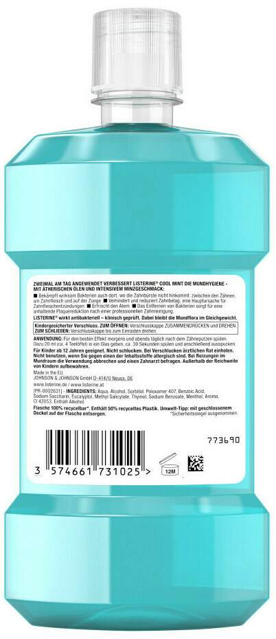 Listerine Cool Mint Mundspülung 500 ml