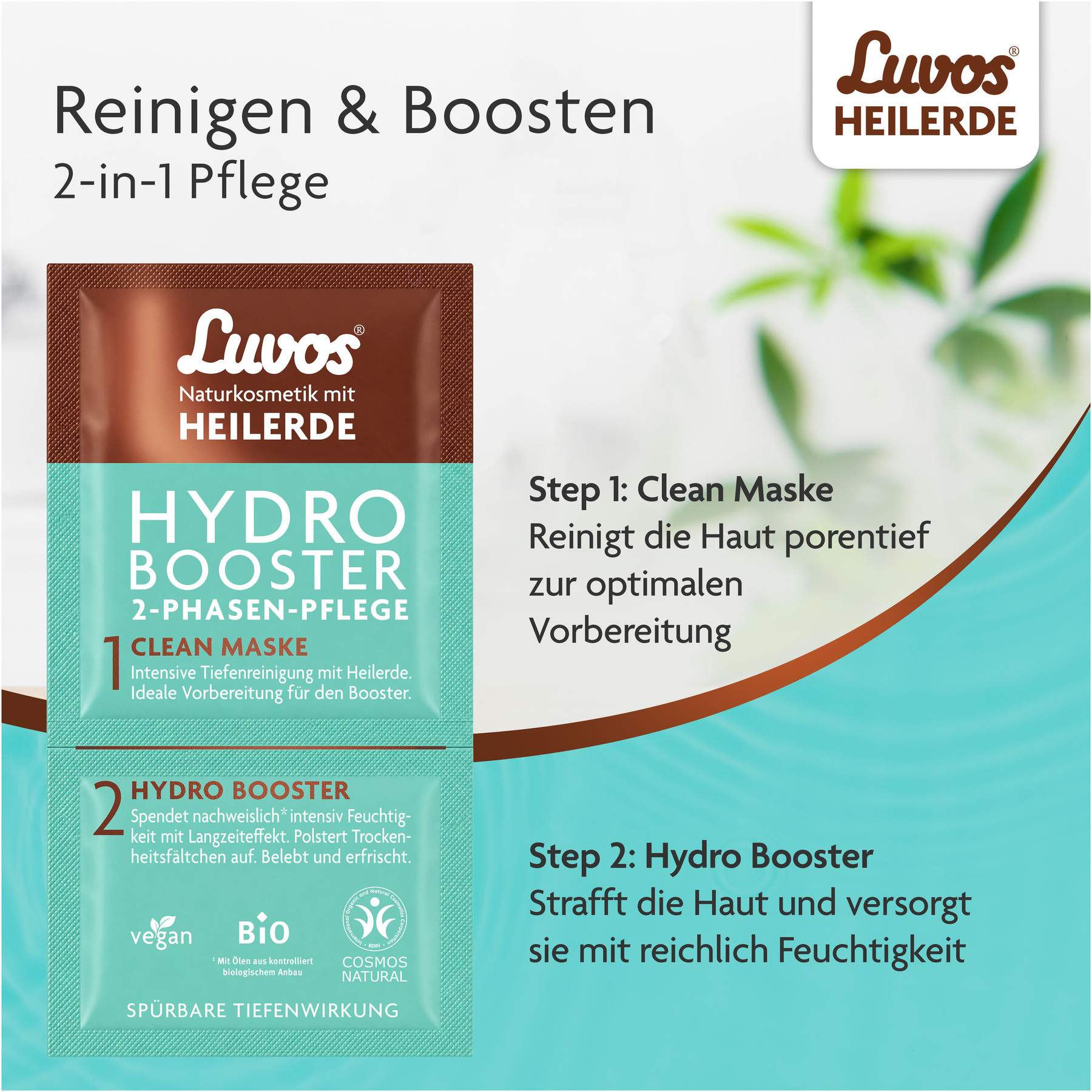 Luvos Heilerde Hydro Booster Mit Clean Maske 2 + 7,5 ml