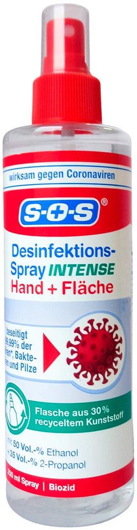 SOS Desinfektions-Spray Intense Hand + Fläche 250 ml
