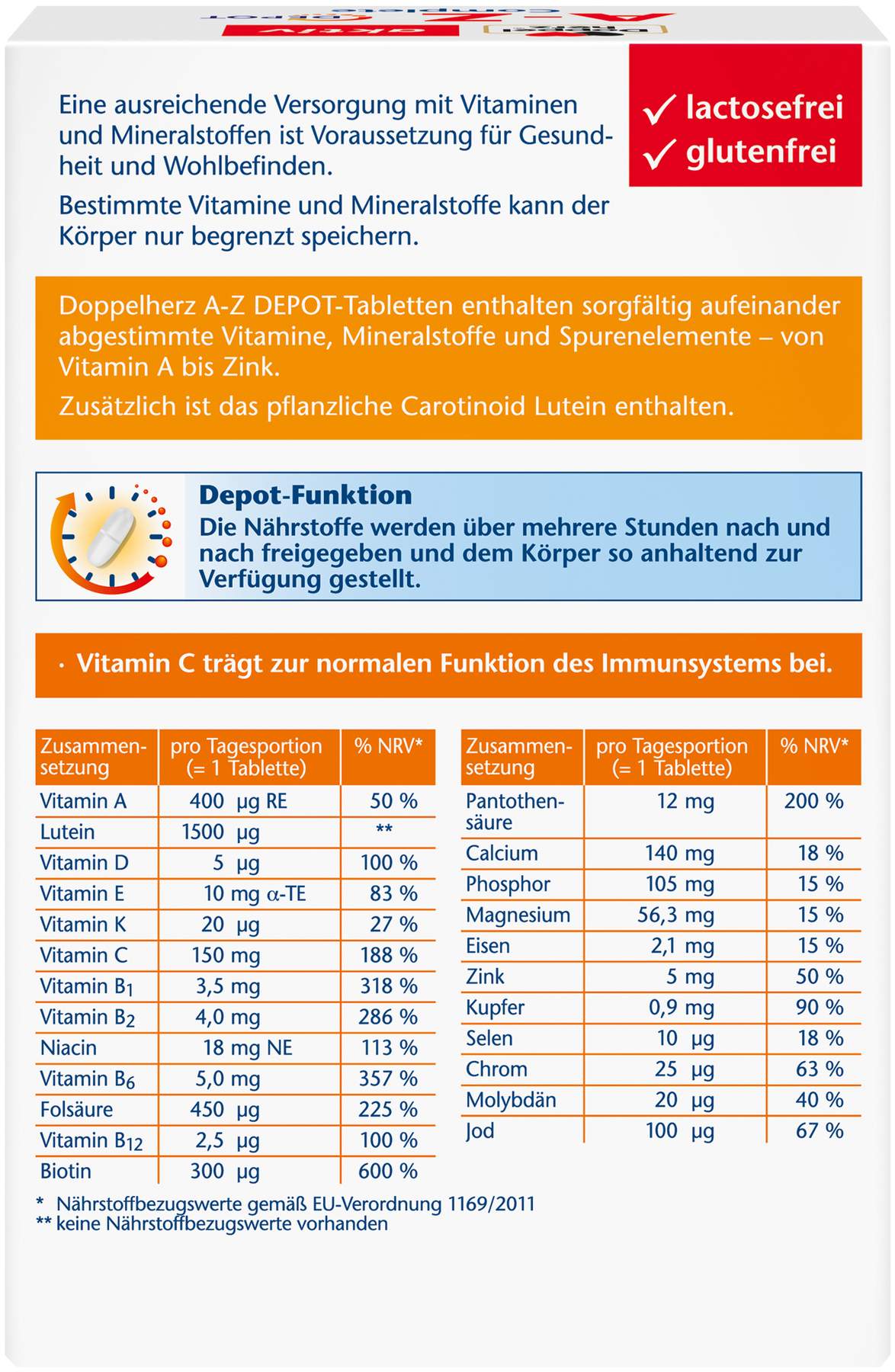 Doppelherz aktiv A-Z Depot 120 Tabletten