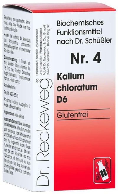 Biochemie 4 Kalium Chloratum D 6 200 Tabletten