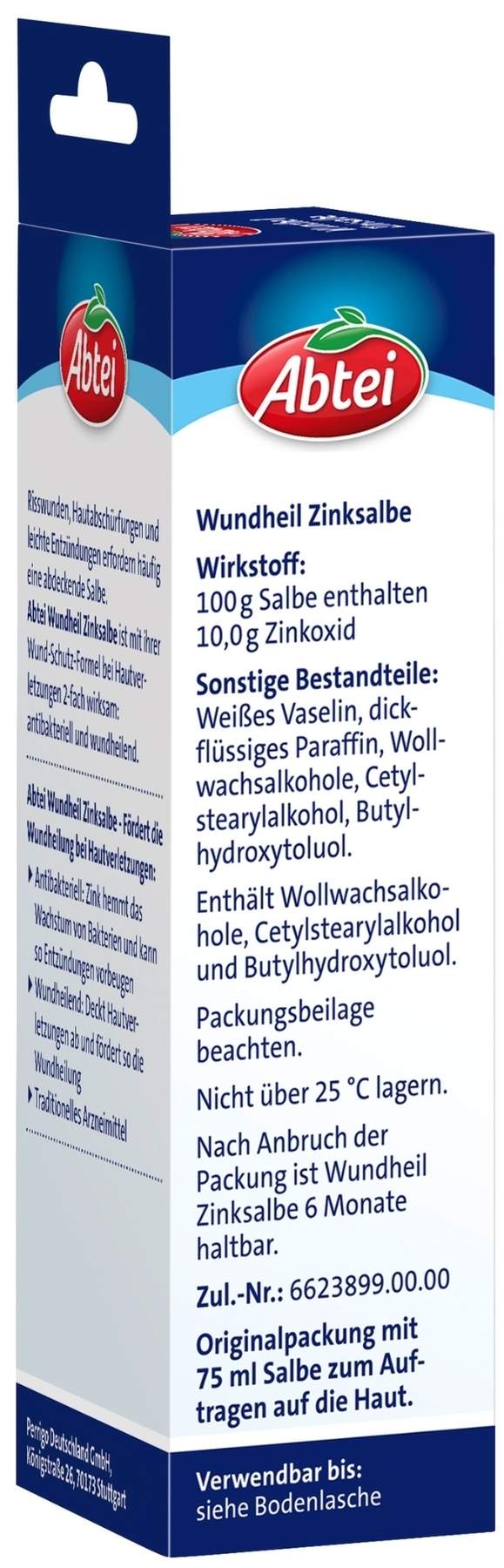 Abtei Wundheil Zinksalbe 75 ml