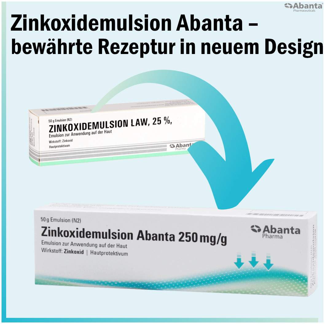 Zinkoxidemulsion Abanta 250 mg-g 50 g