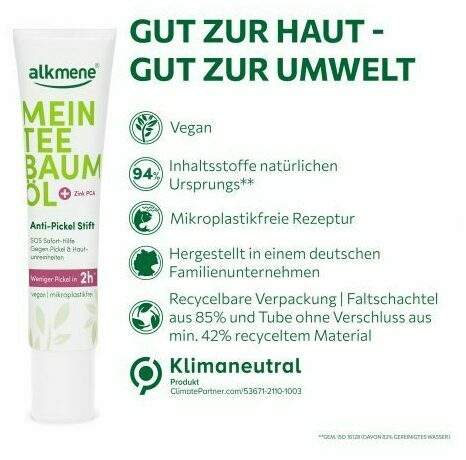 Alkmene Mein Teebaumöl Anti-Pickel 1 Stift