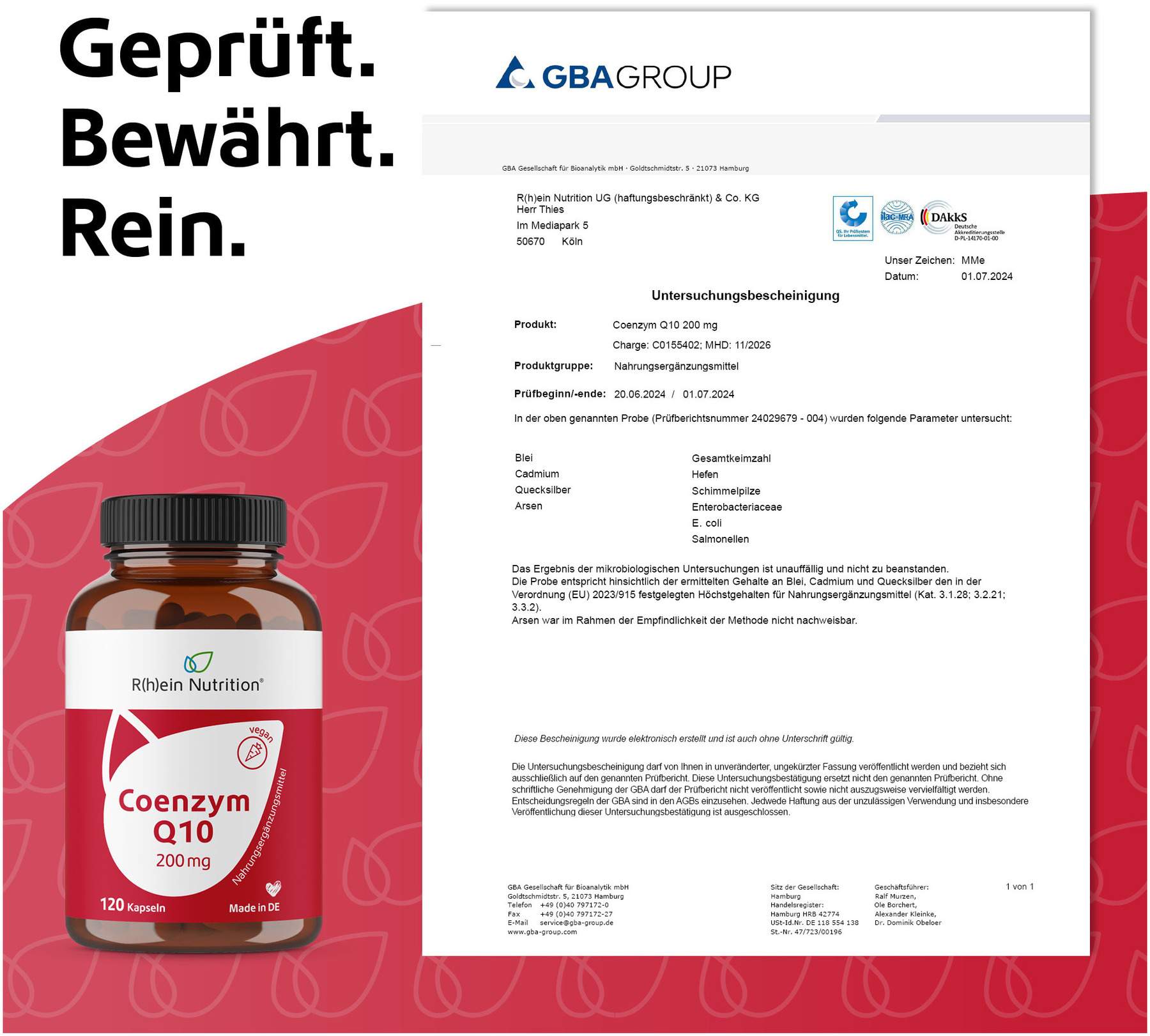 Coenzym Q10 200 mg Vegan 120 Kapseln