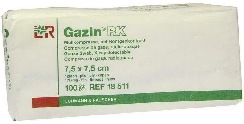 Gazin Kompressen 7,5 X 7,5 cm 12fach Unsteril Mit...