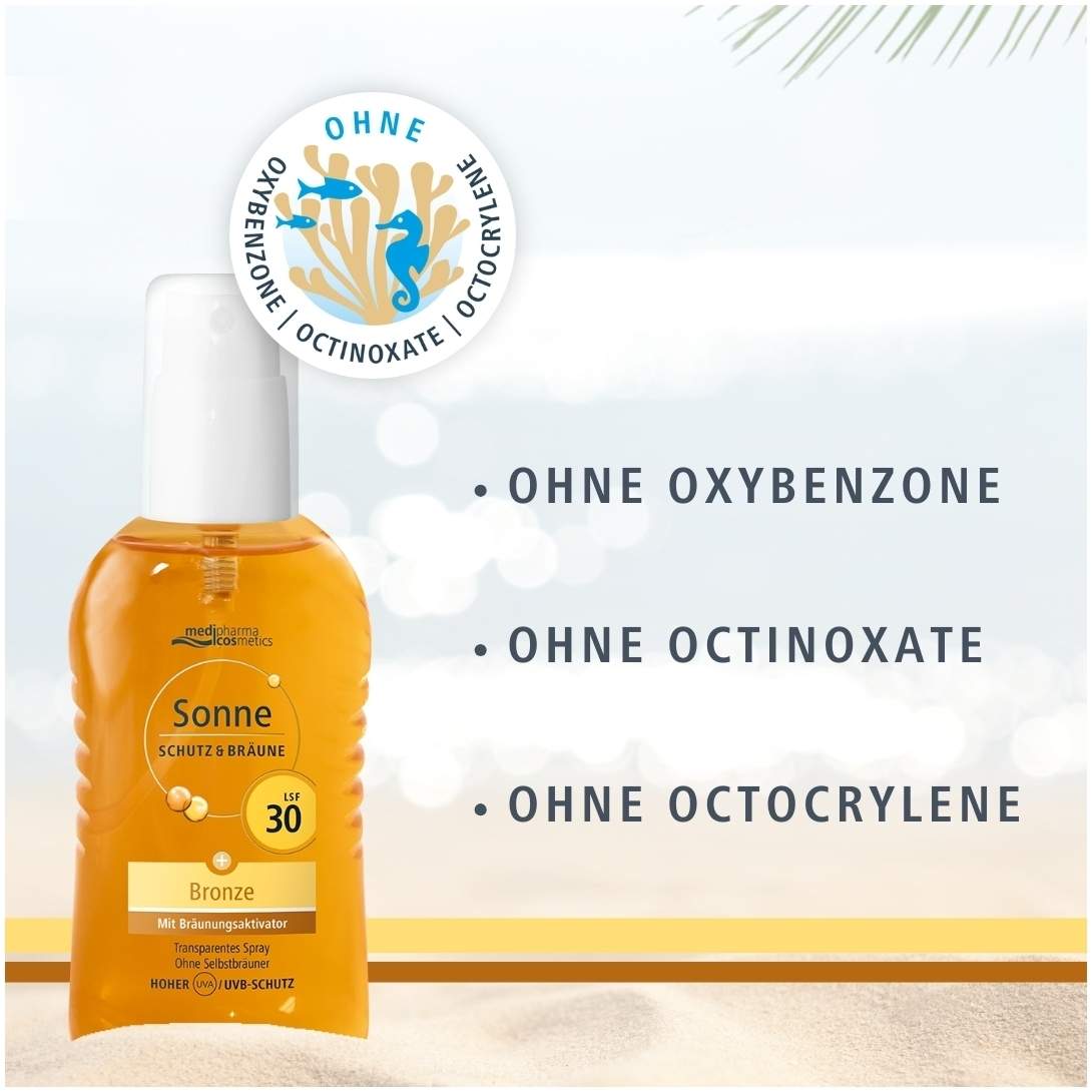 medipharma cosmetics Sonne Schutz & Bräune bronze LSF 30 200 ml Pumpspray