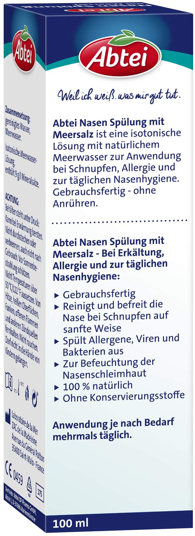 Abtei Meersalz Nasenspülung 100 ml Spray