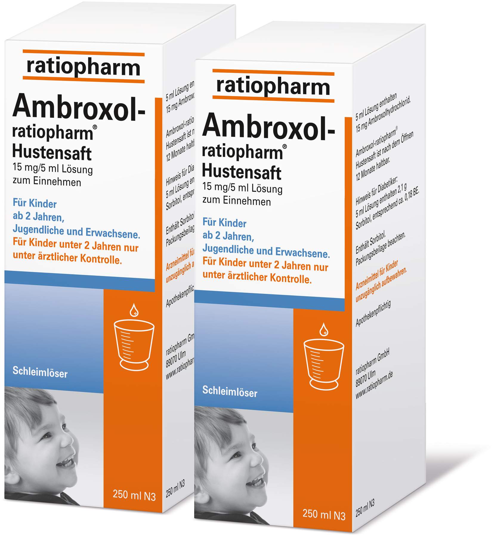 Ambroxol-ratiopharm Hustensaft 2 x 250 ml Saft