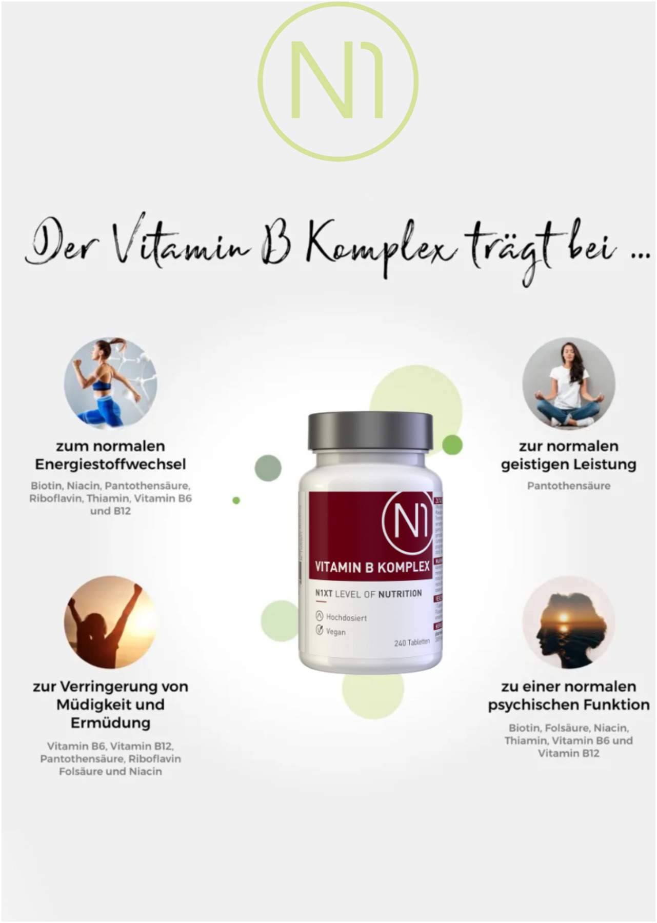 N1 Vitamin B Komplex Tabletten 240 Stück