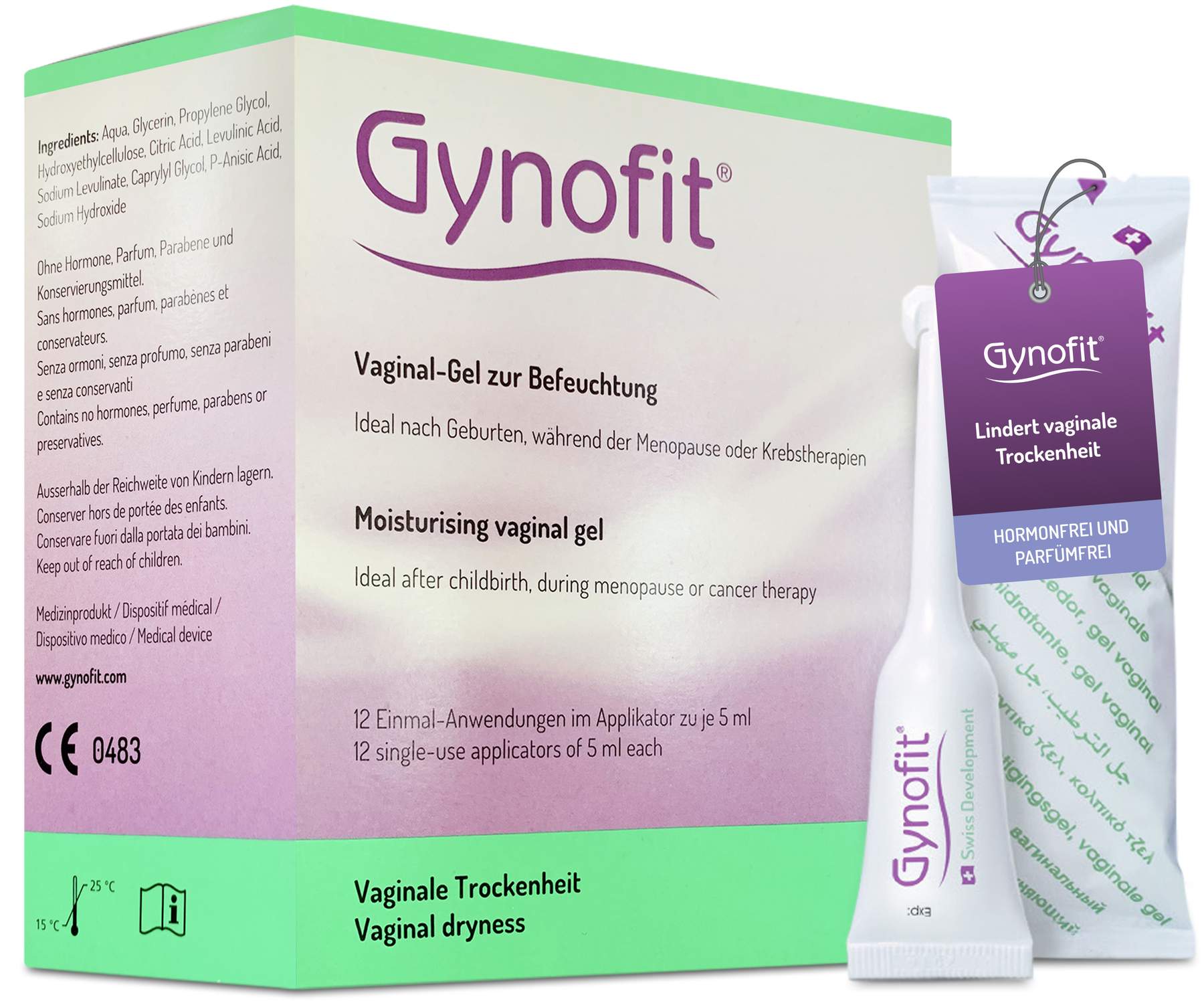 Gynofit Vaginal Gel zur Befeuchtung 12 X 5 ml